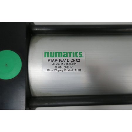 Numatics 3-1/4In 250Psi 16In Pneumatic Cylinder P1AP-16A1D-CNX2